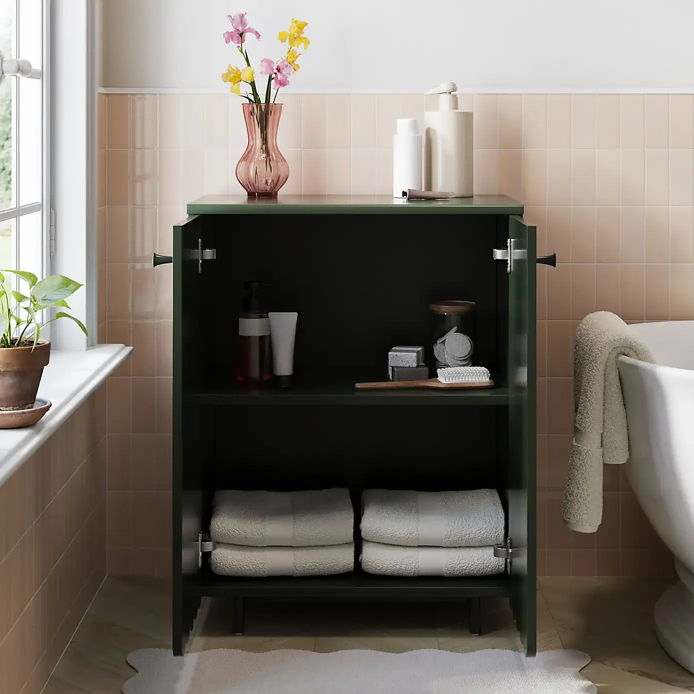 Scallop Bathroom Cabinet