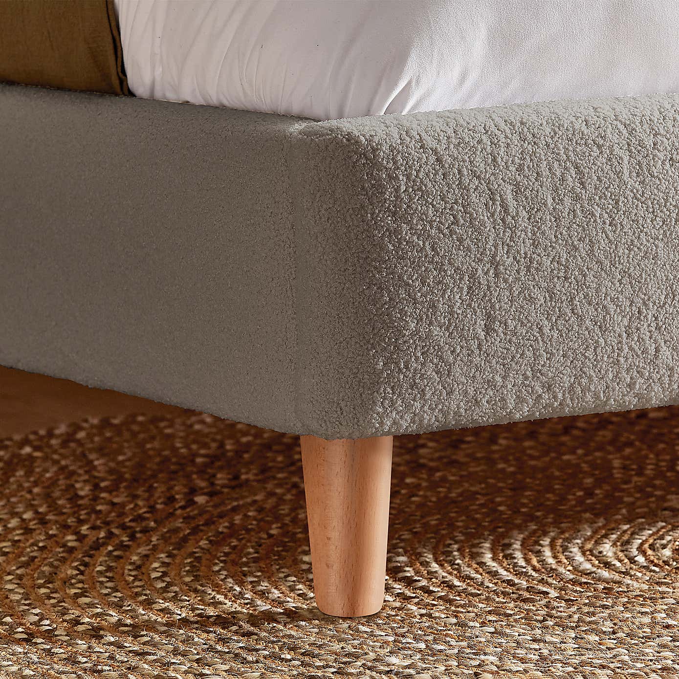 Silentnight Evana Bed Frame, Boucle