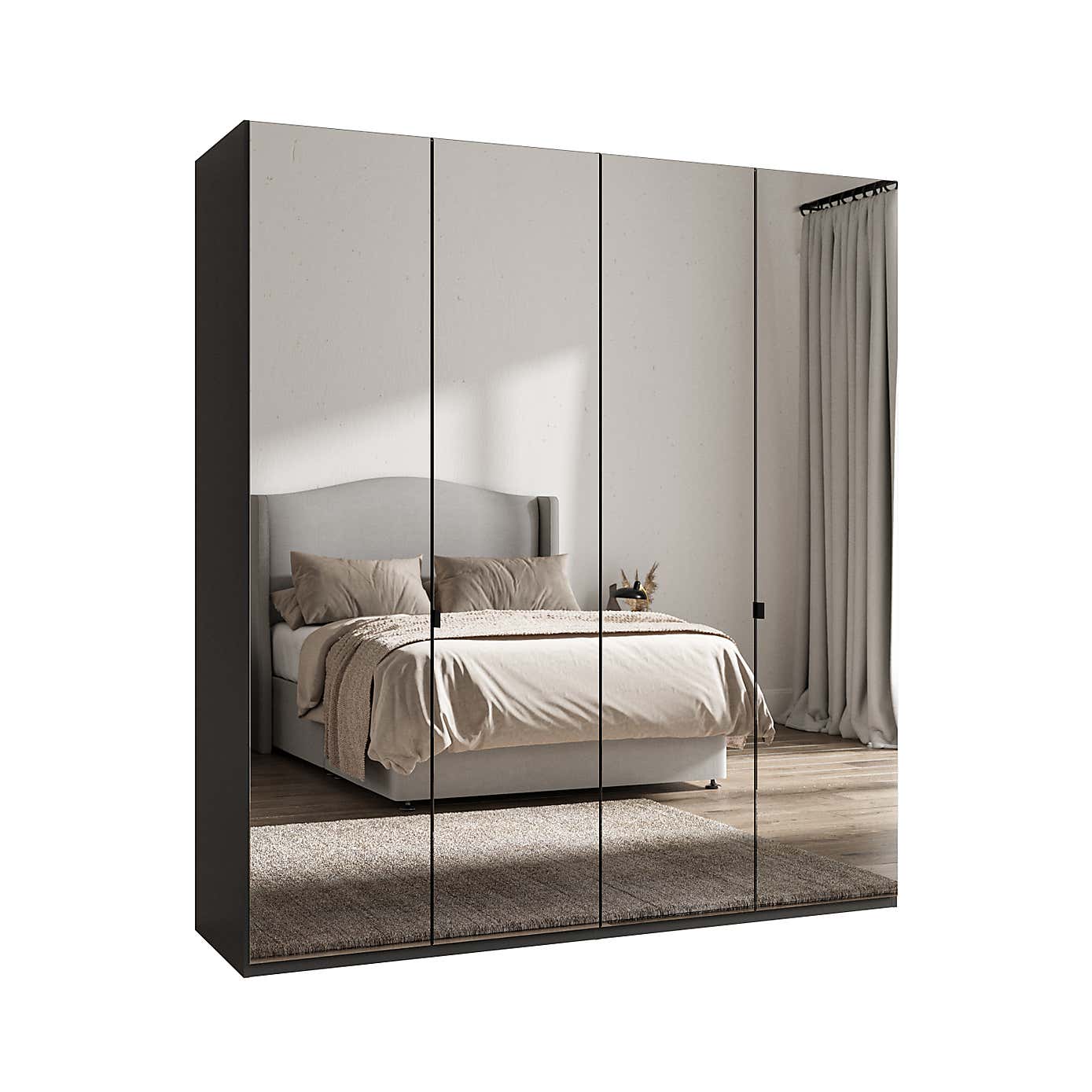 Wiemann Kahla 4 Door Mirrored Wardrobe