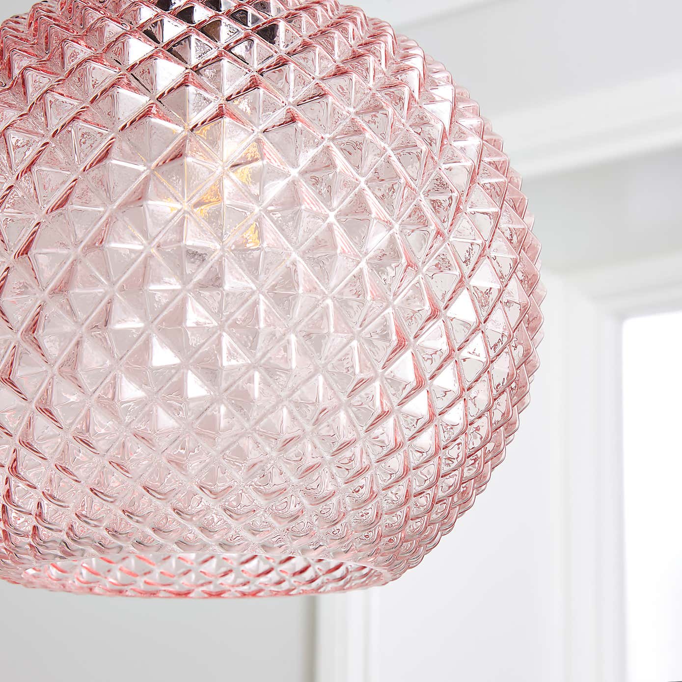 Elodie Faceted Glass Easy Fit Pendant