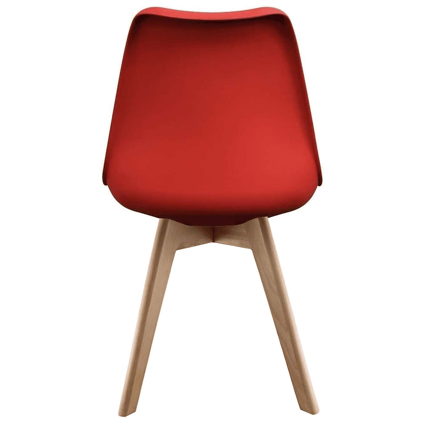 Fusion Living Soho Plastic Dining Chair with Squared Legs