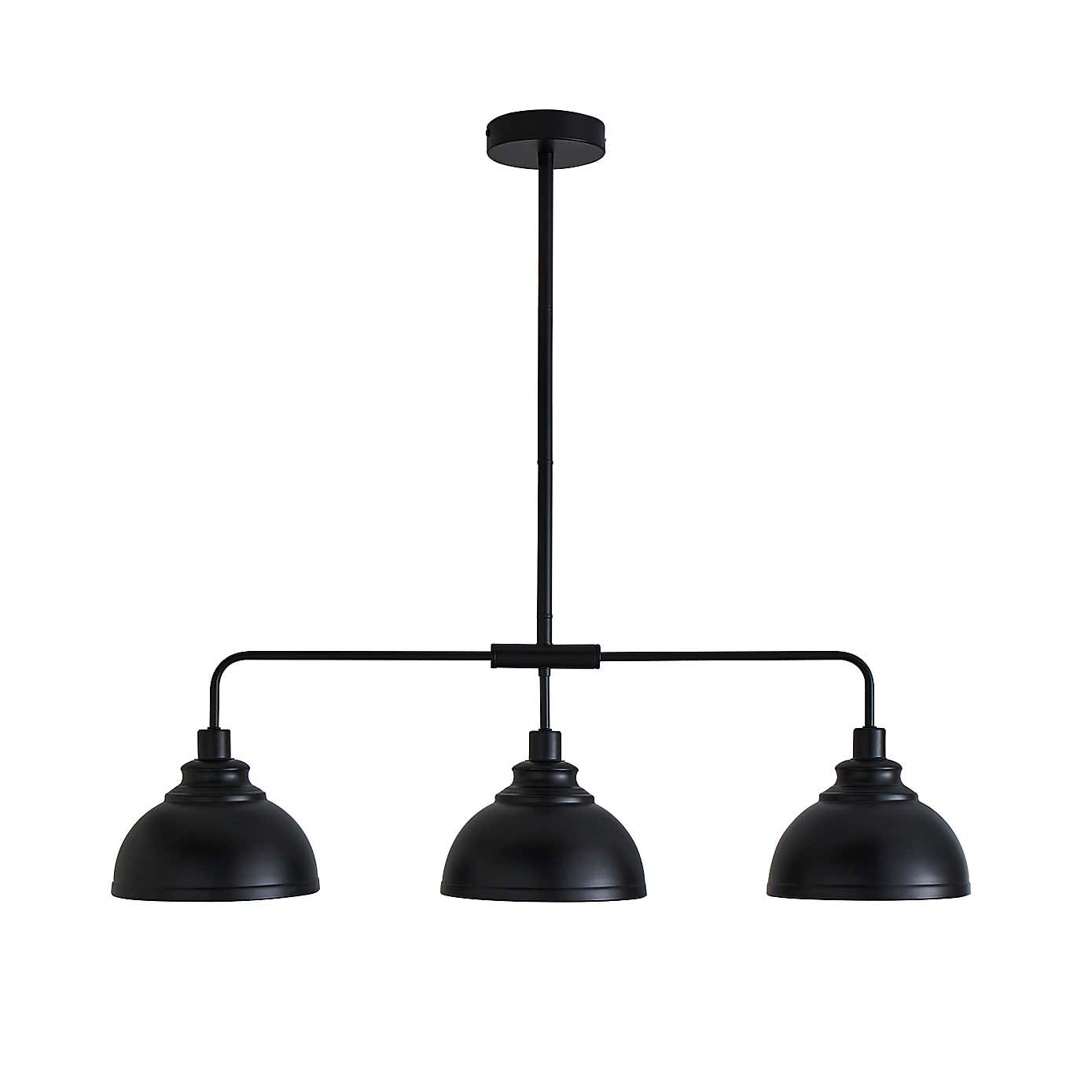 Galley 3 Light Bar White Diner Ceiling Fitting