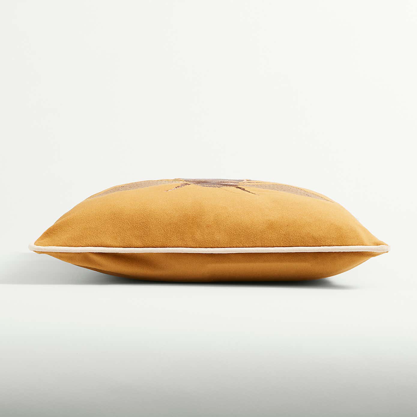 Embroidered Bee Square Cushion