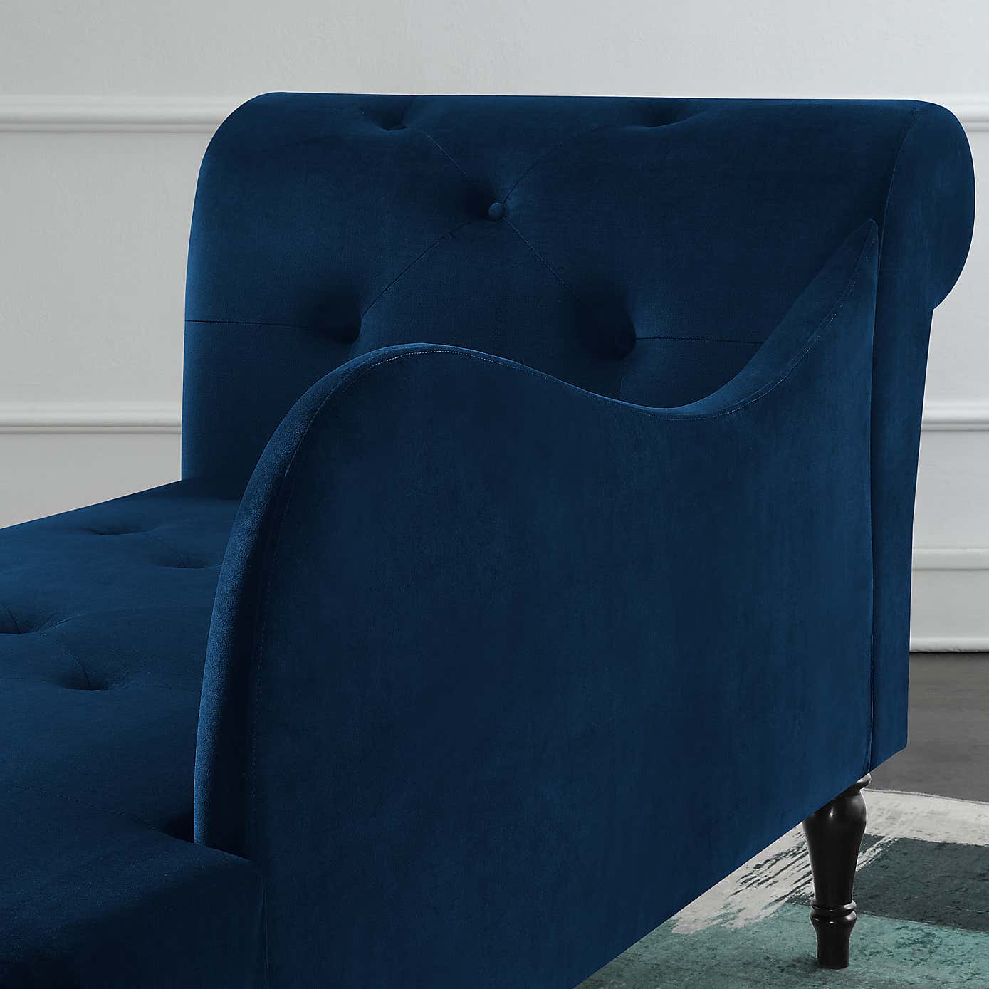 Wisteria Velvet Chaise Lounge