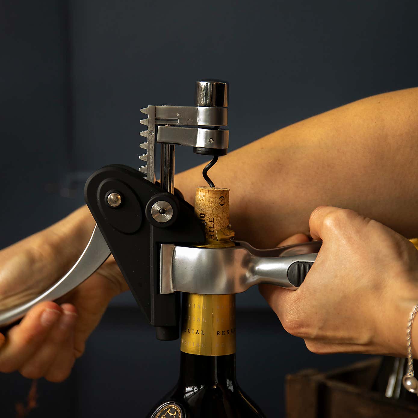 BarCraft Lever-Arm Corkscrew Set