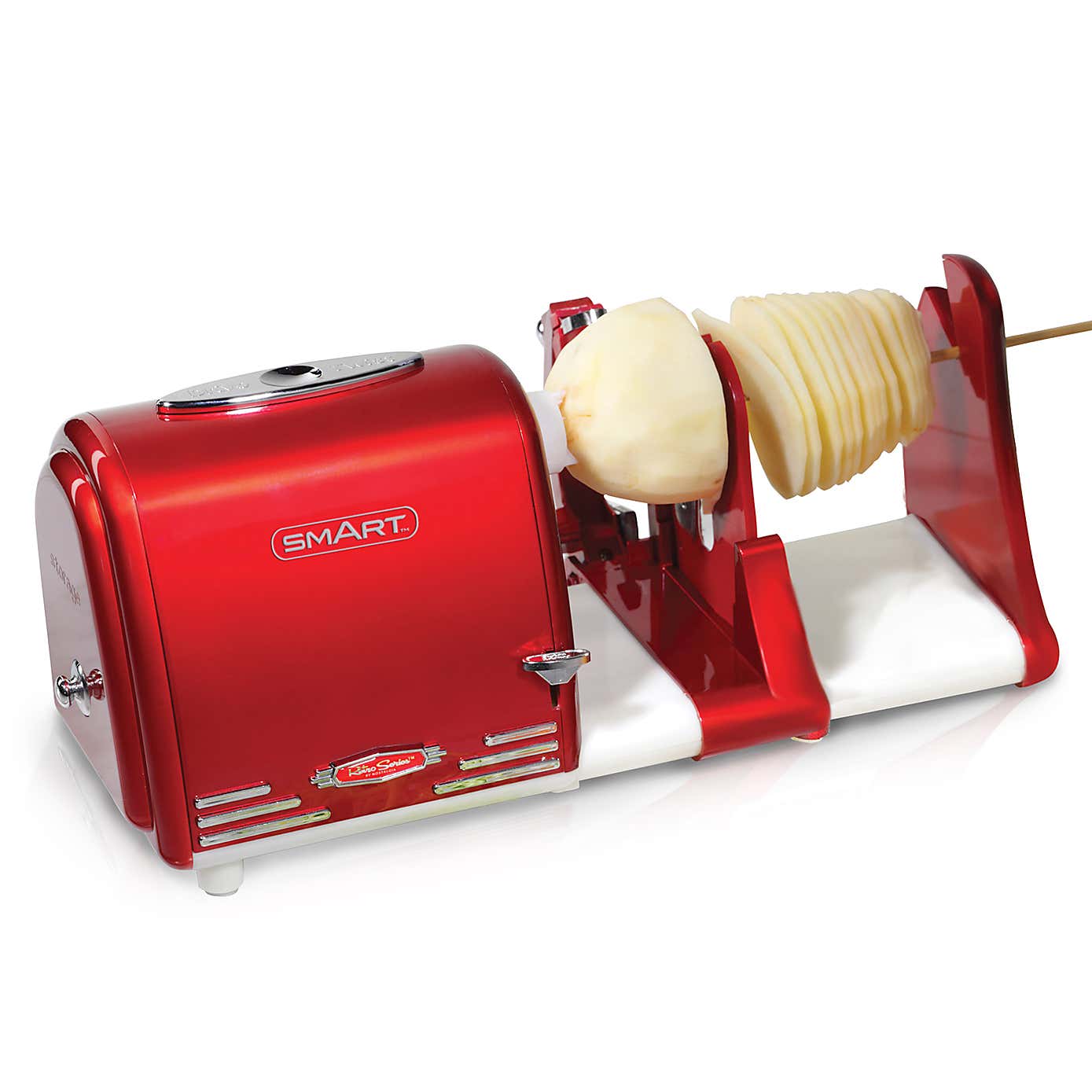SMART Retro Red Electric Spiral Peeler