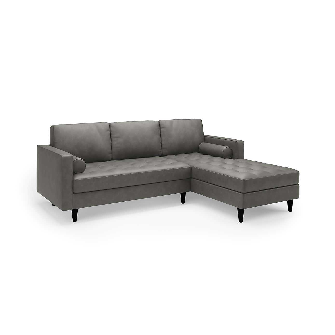 Zoe Faux Leather Left Hand Corner Sofa