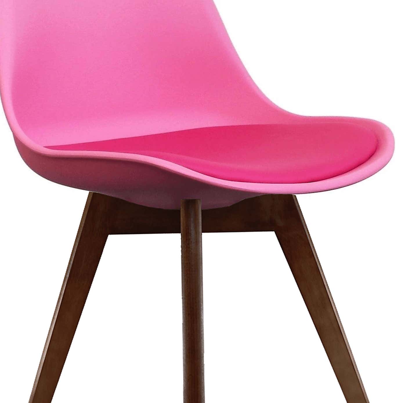 Fusion Living Soho Plastic Dining Chair with Squared Legs
