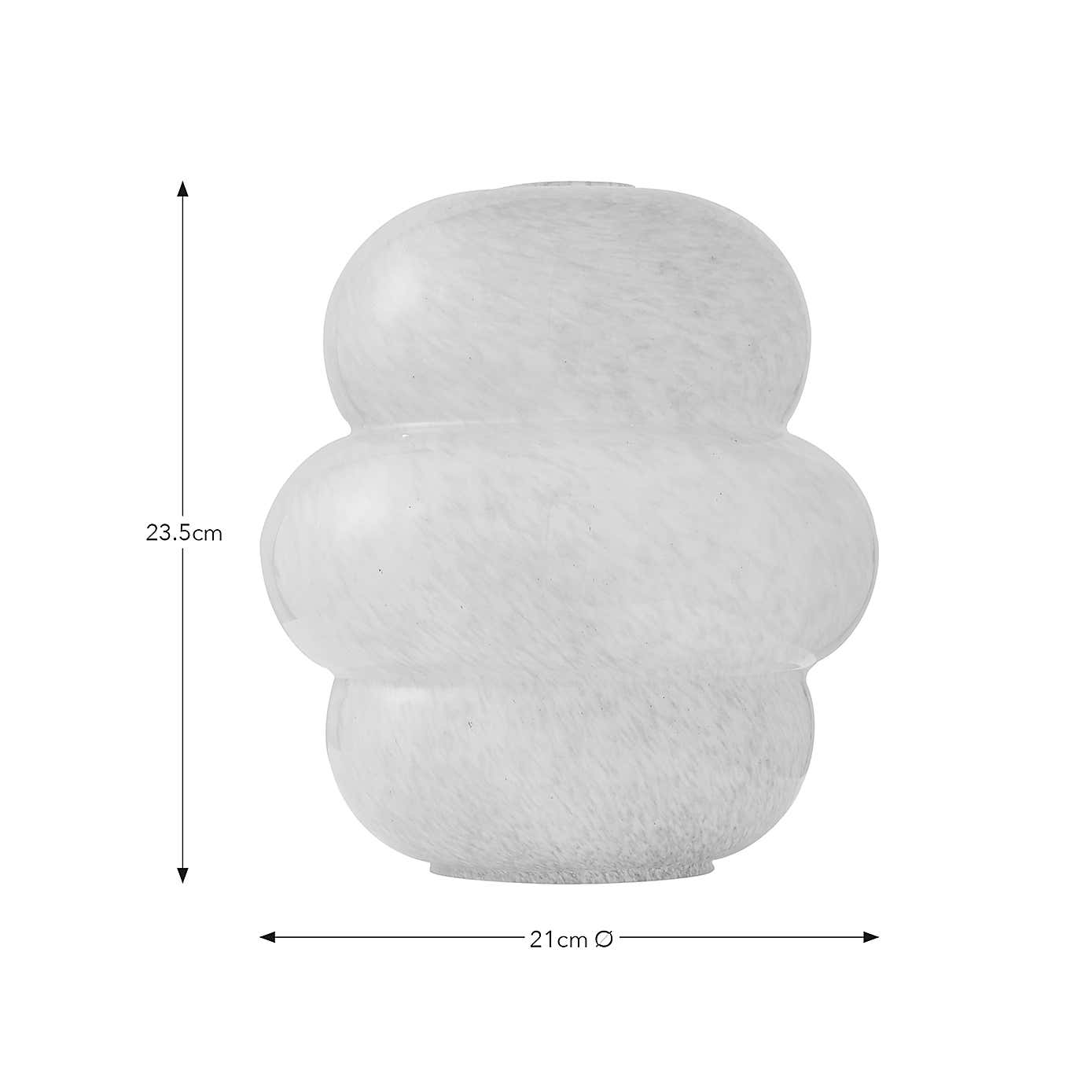 Amber Curved Easy Fit Pendant Shade