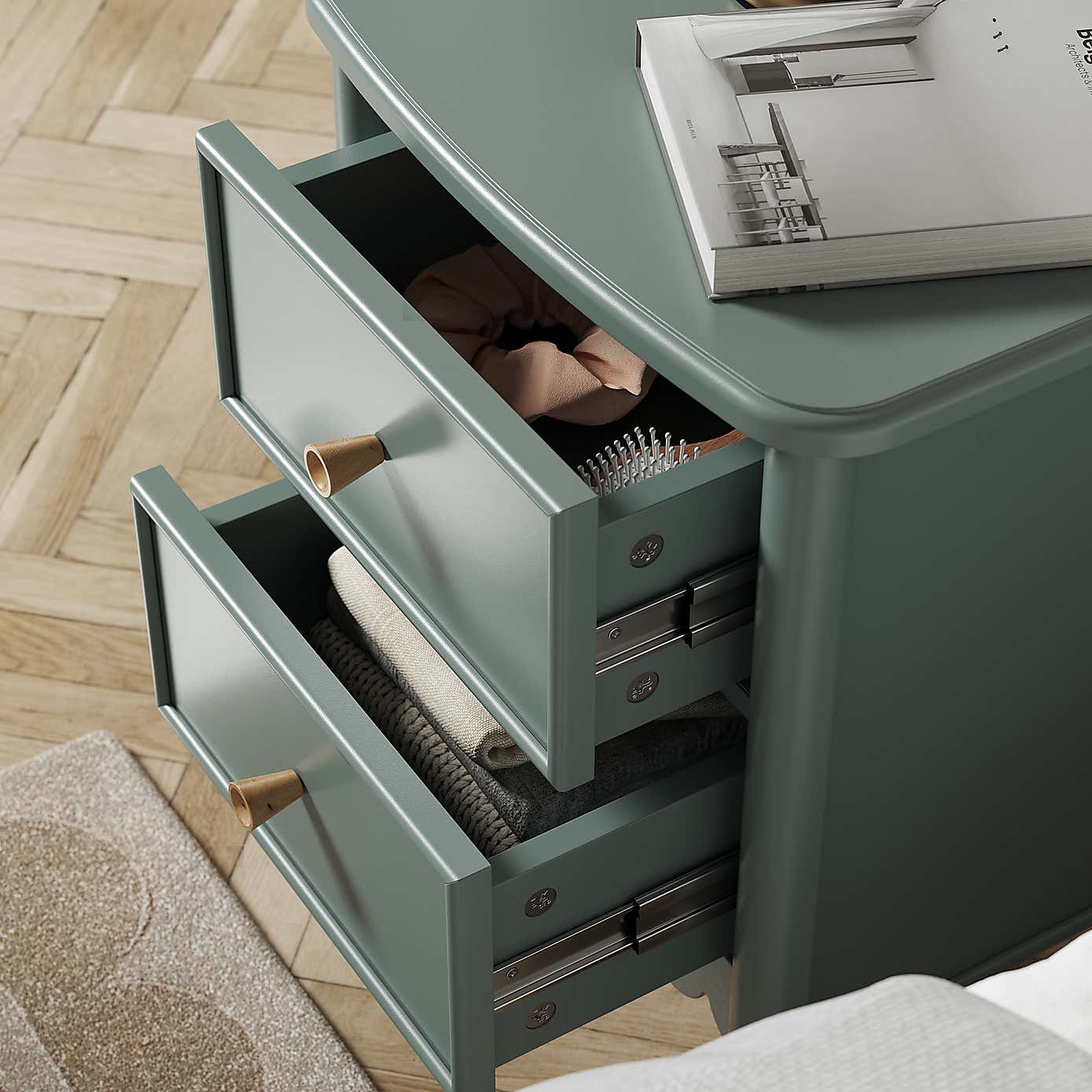 Remi 2 Drawer Bedside Table