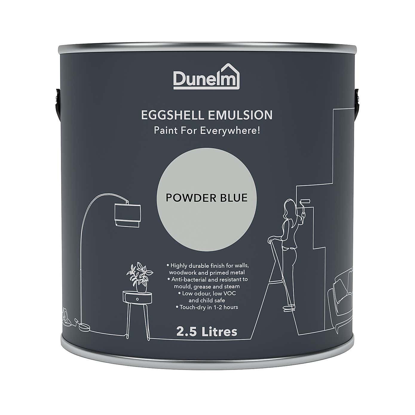 Dunelm Powder Blue Eggshell Emulsion Paint