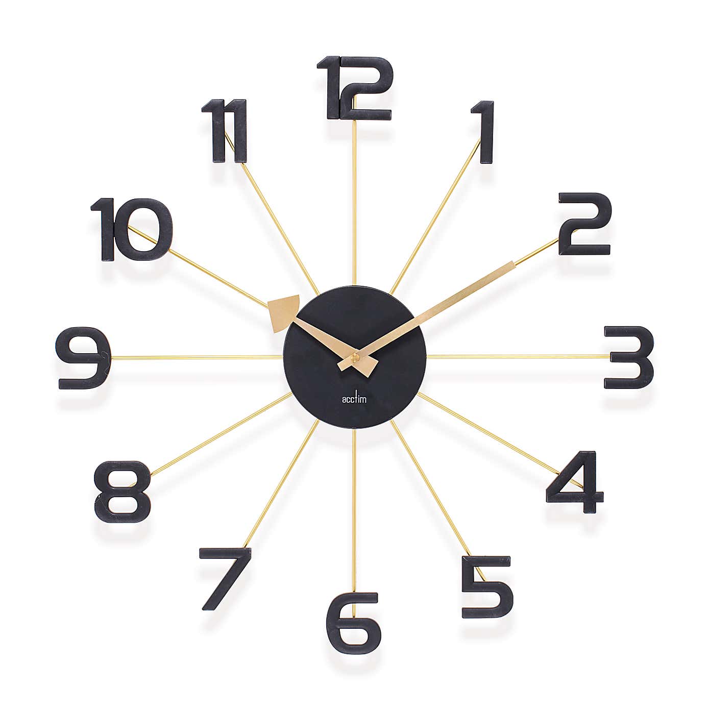 Acctim Astraea Large Wall Clock Quartz 50cm Gold