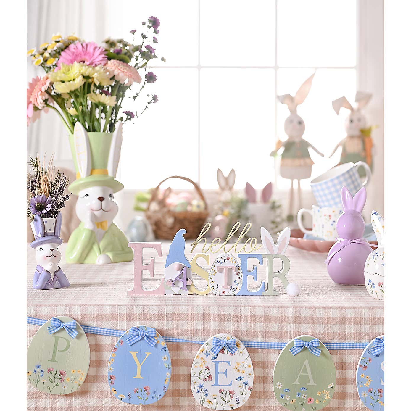 Eggs Traordinary Gifting Company Bunny in Top Hat Planter