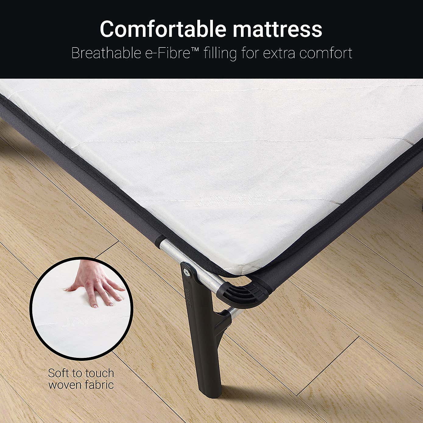 Jay-Be Compact Folding Bed with e-Fibre Mattress