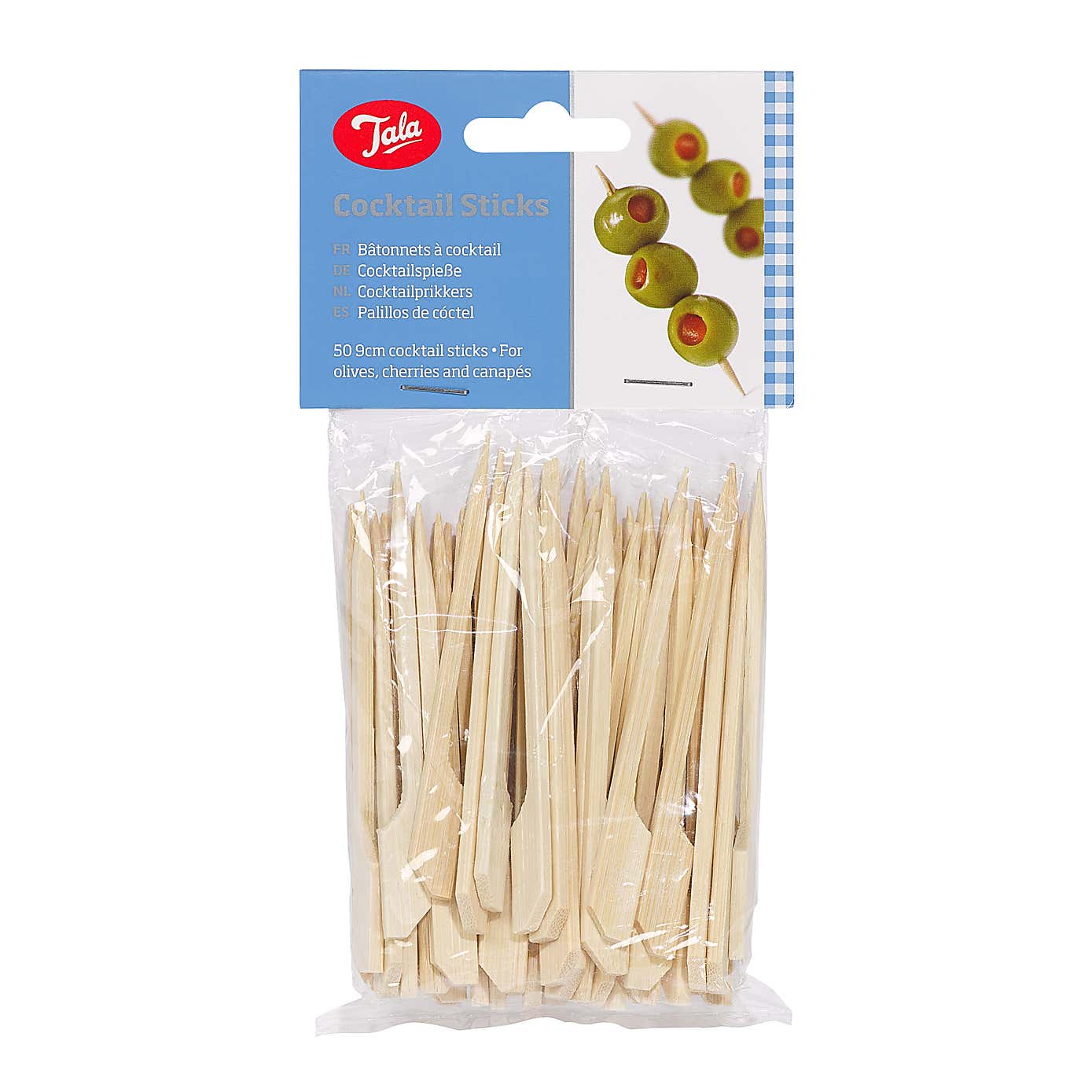 Tala Set of 50 Bamboo Cocktail Sticks