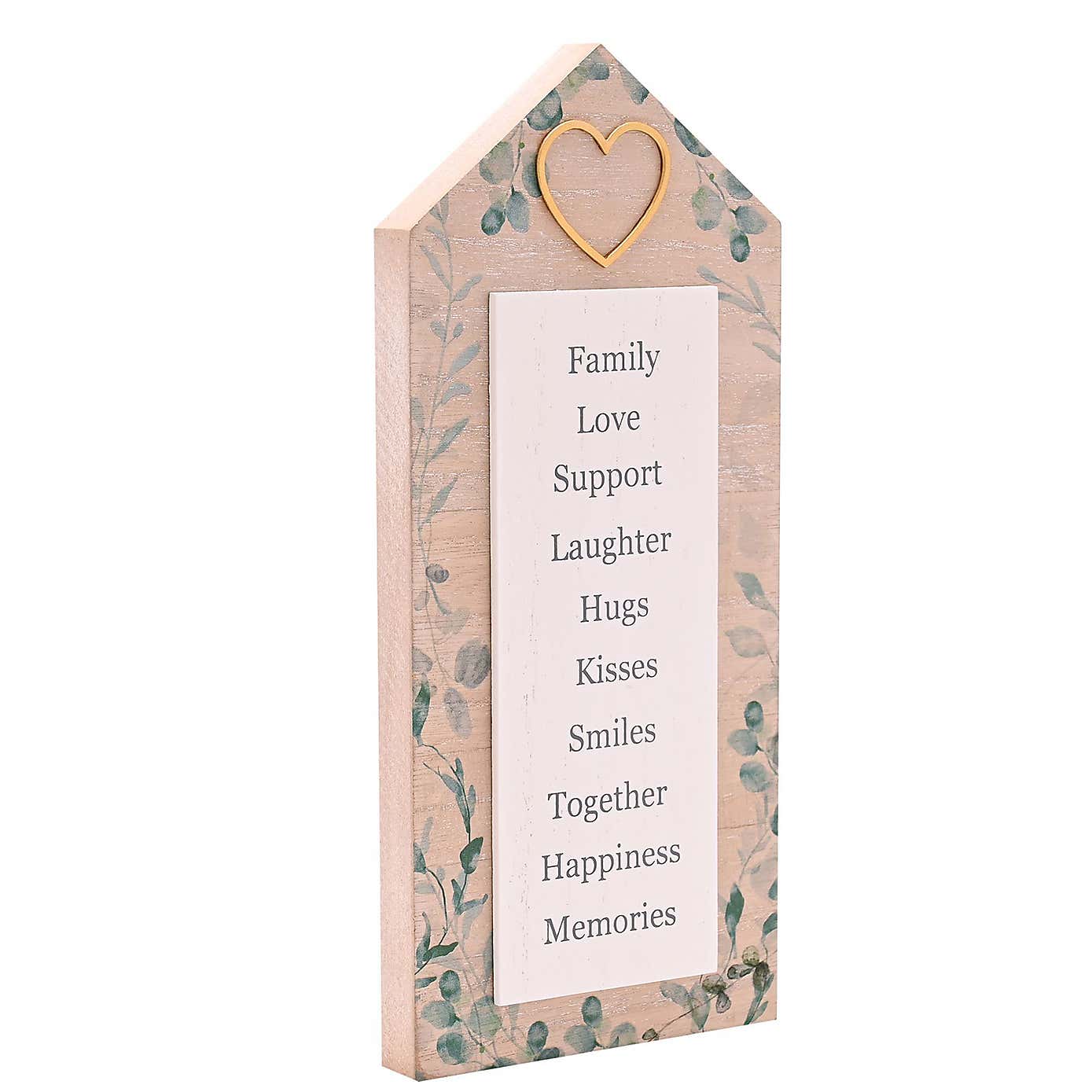 Love Story House Shaped Plaque
