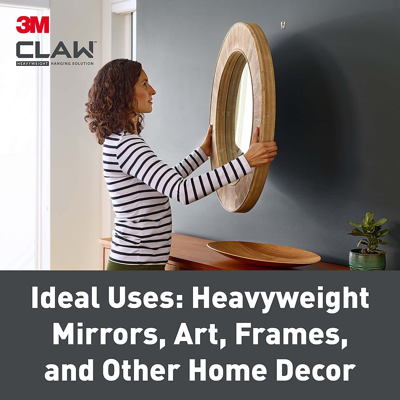 3M CLAW™ Plasterboard Picture and Mirror Hooks, 7kg