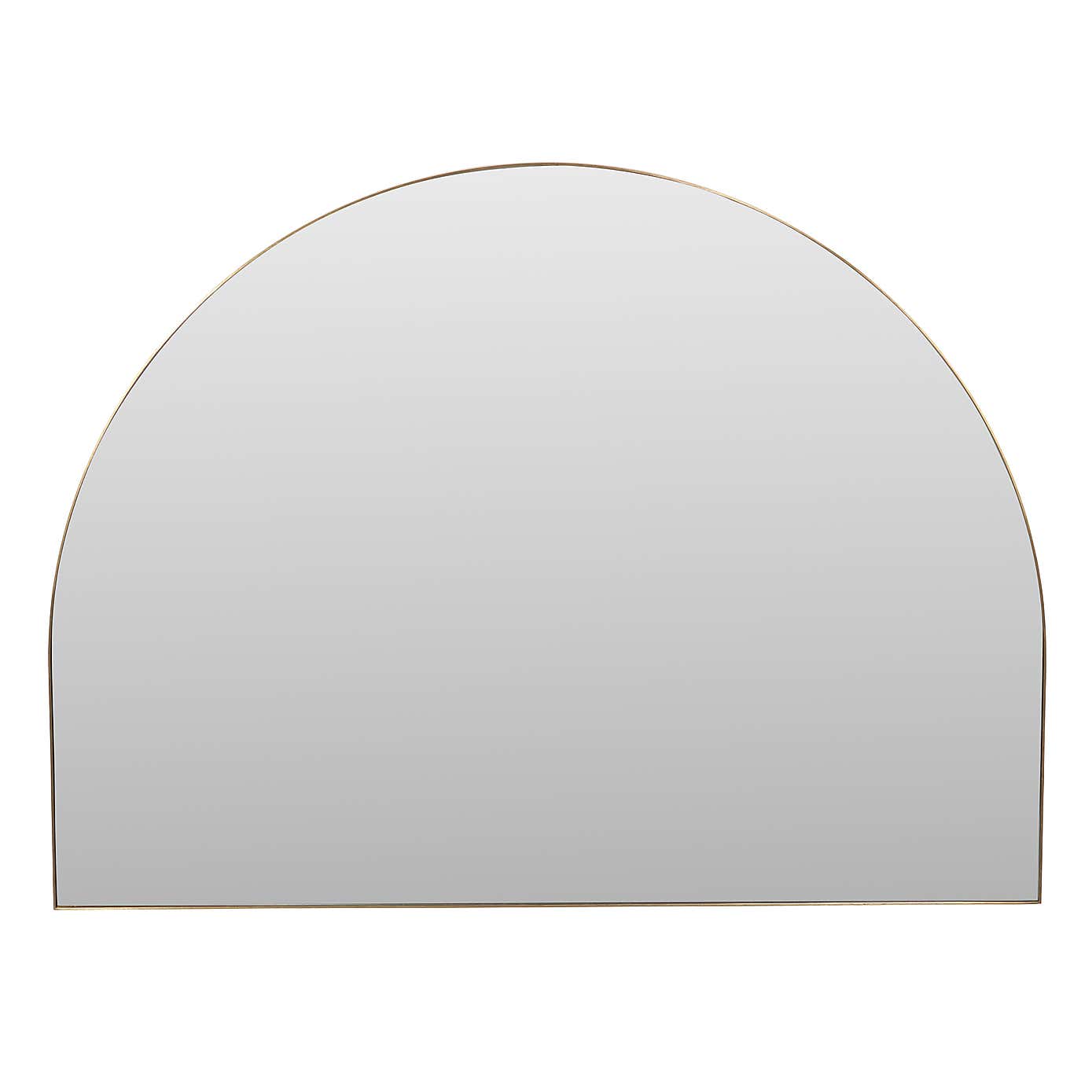 Wide Arched Overmantel Wall Mirror