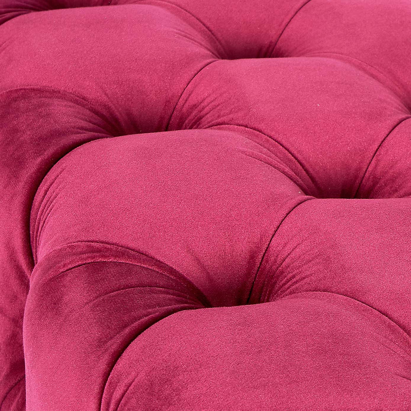 Seraphina Velvet Buttoned Ottoman