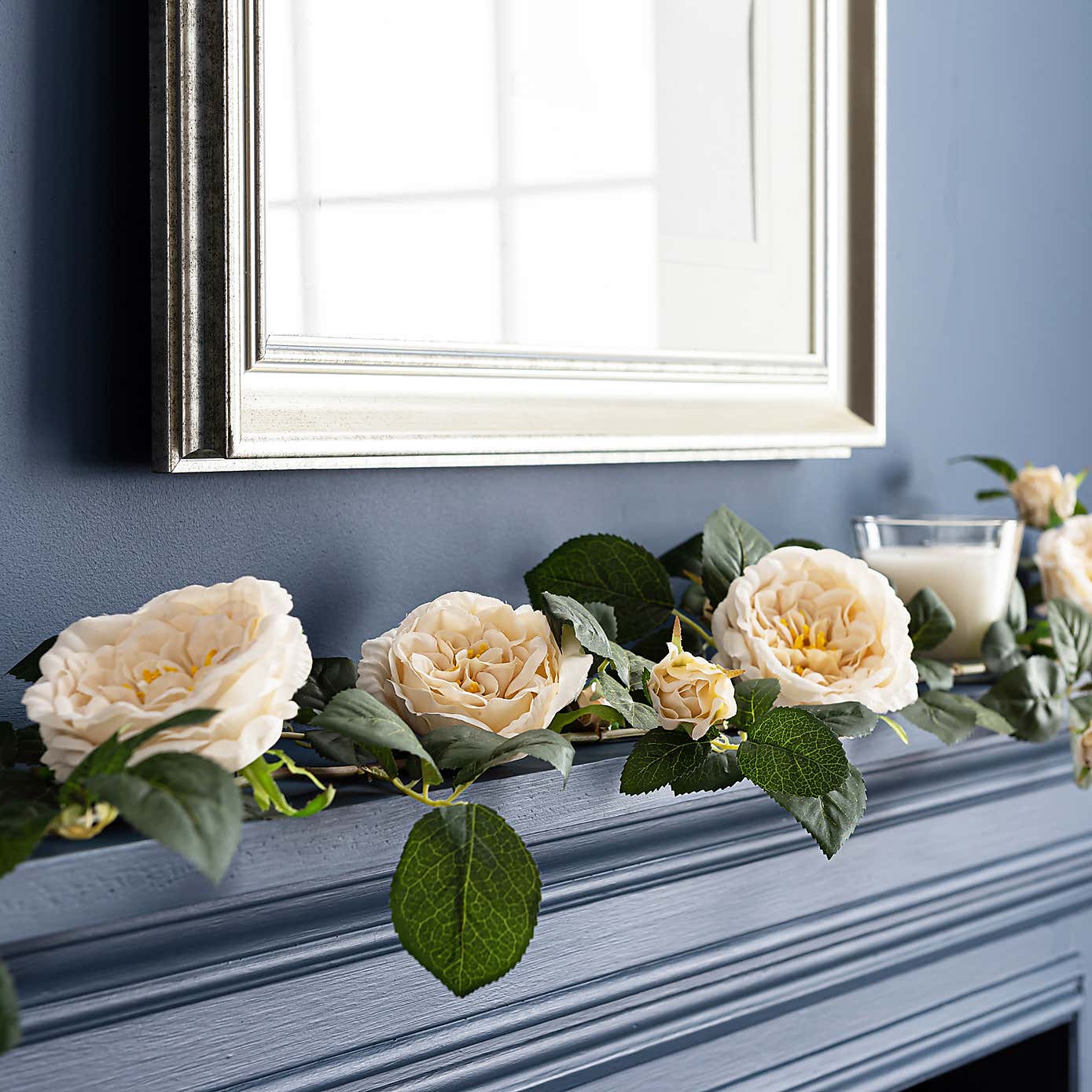 Artificial Cream Peony Garland