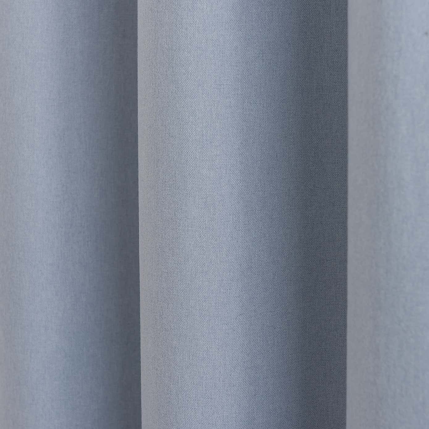 Luna Brushed Blackout Eyelet Curtains