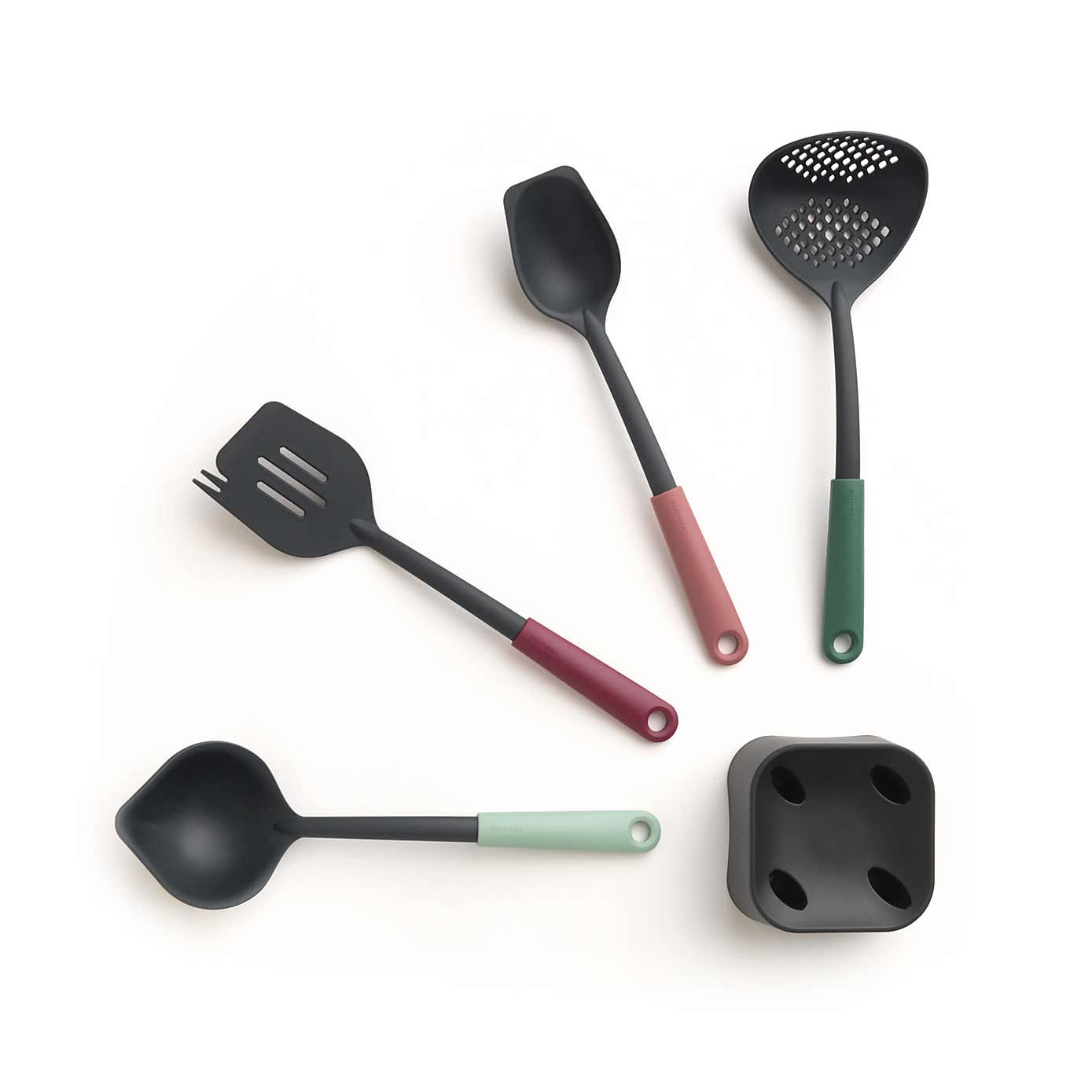 Brabantia Colour Kitchen Utensils with Utensil Holder
