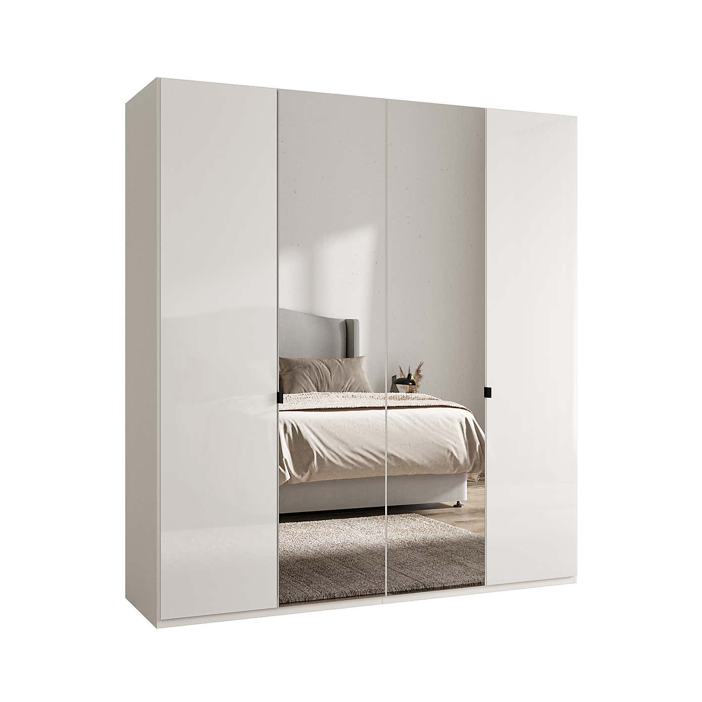 Wiemann Kahla 4 Door Mirrored Wardrobe
