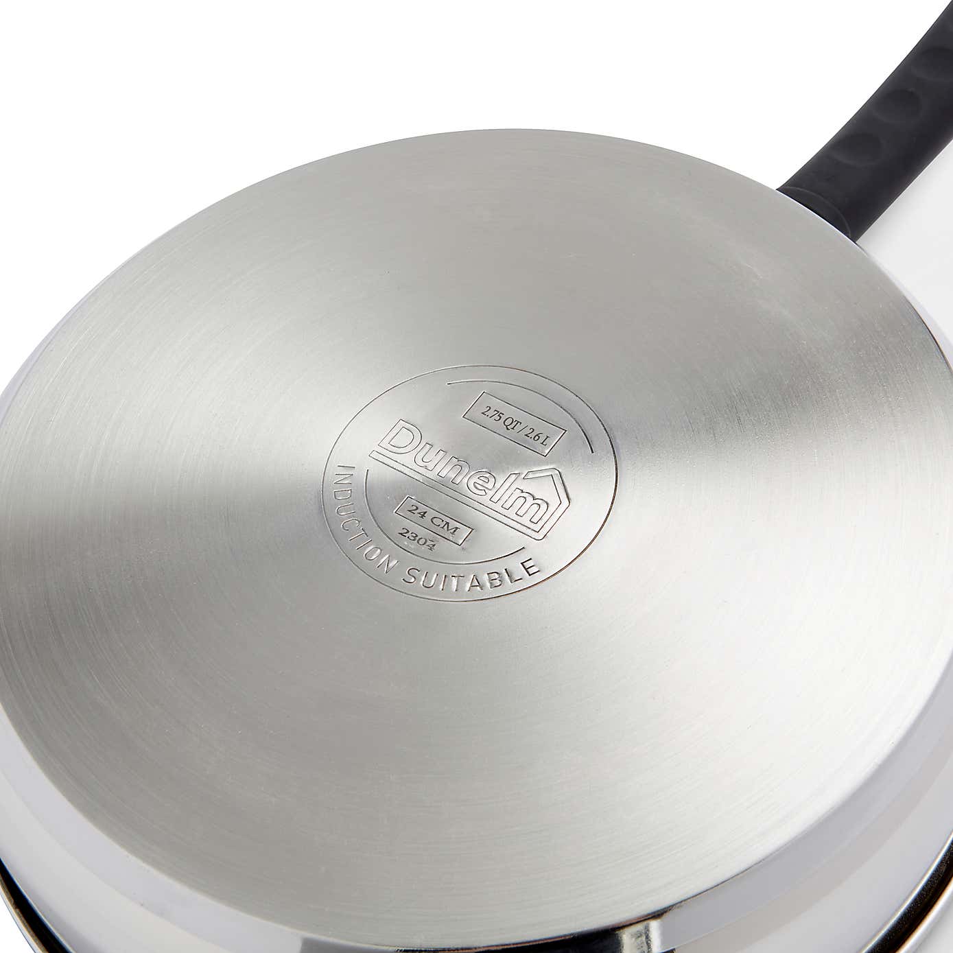 Non-Stick Stainless Steel Covered Saute Pan, 24cm