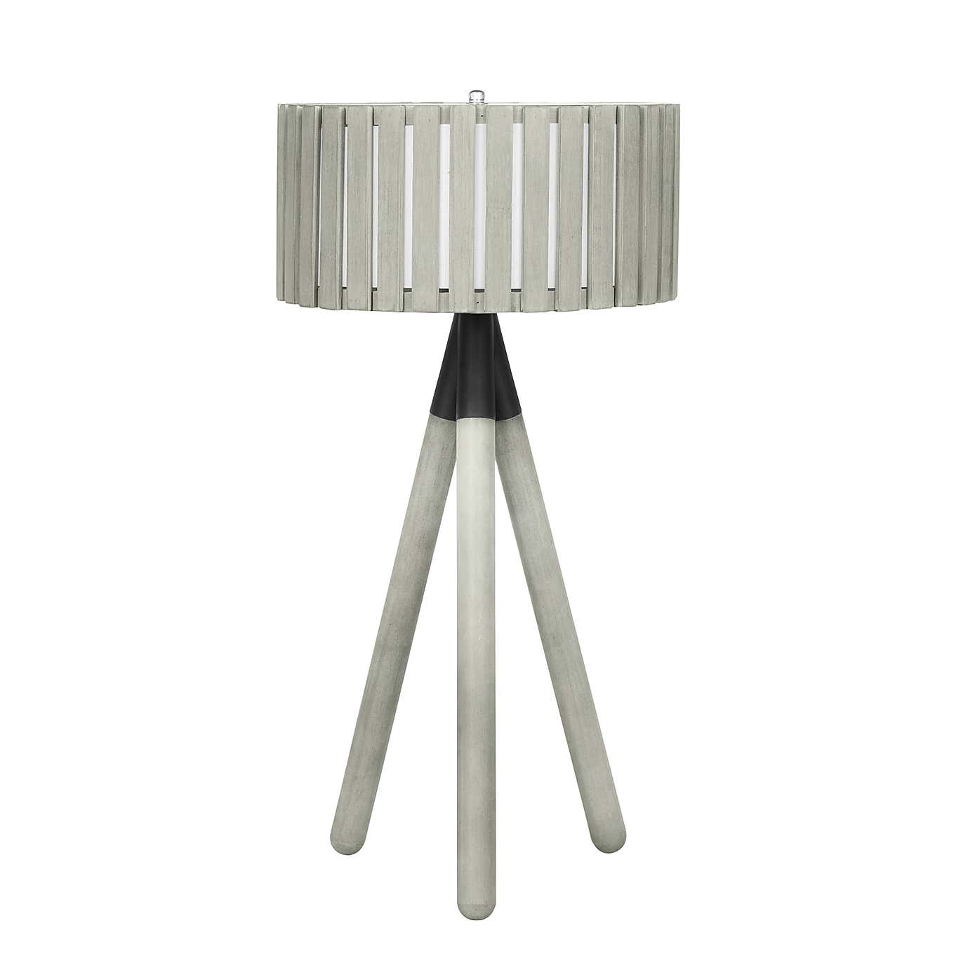 Rabanne Wooden Slat Tripod Table Lamp