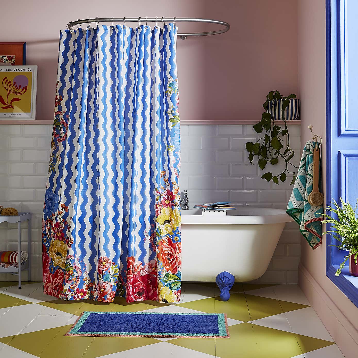 Sophie Robinson Juicy Bloom Shower Curtain