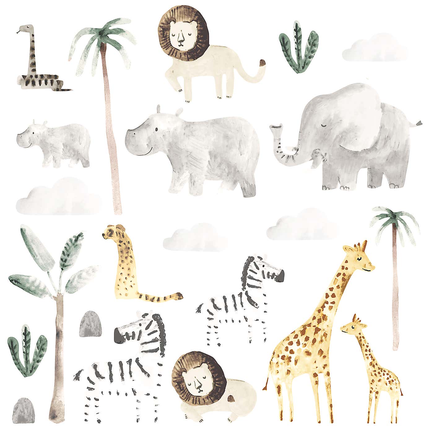 Safari Natural Medium Wall Stickers