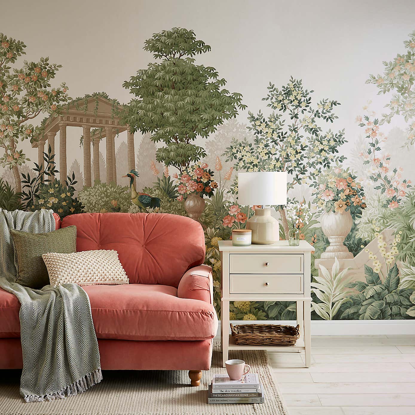 Cranberry and Laine Landscape Garden Wall Mural