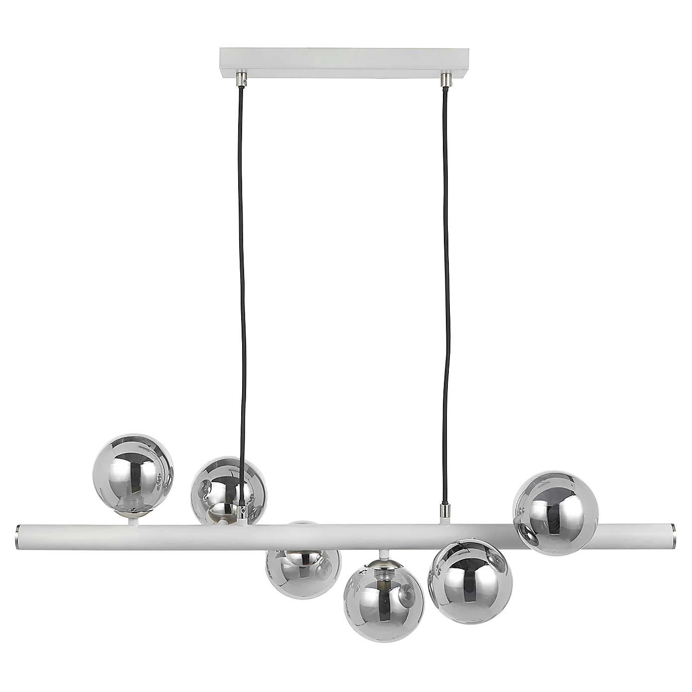 Blair Metal Bar Pendant, Grey