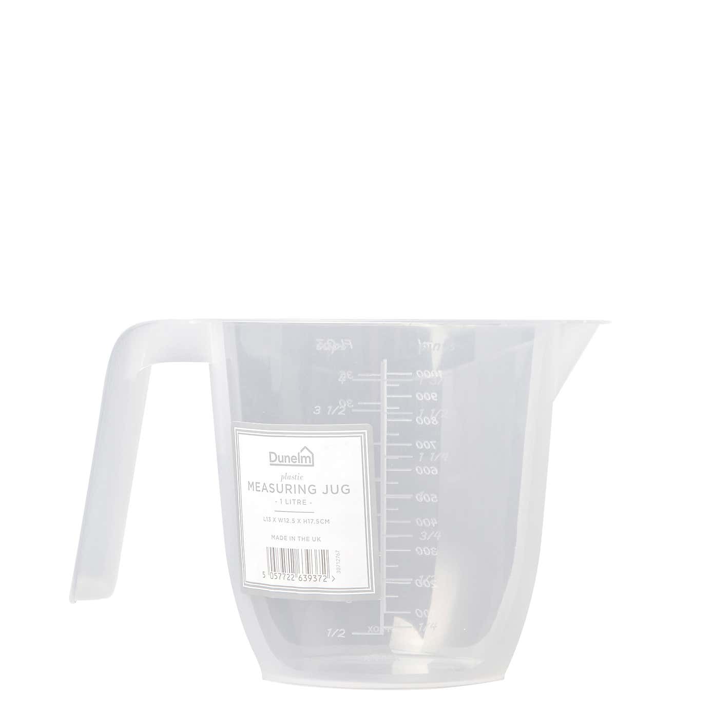 Dunelm Plastic 1L Measuring Jug