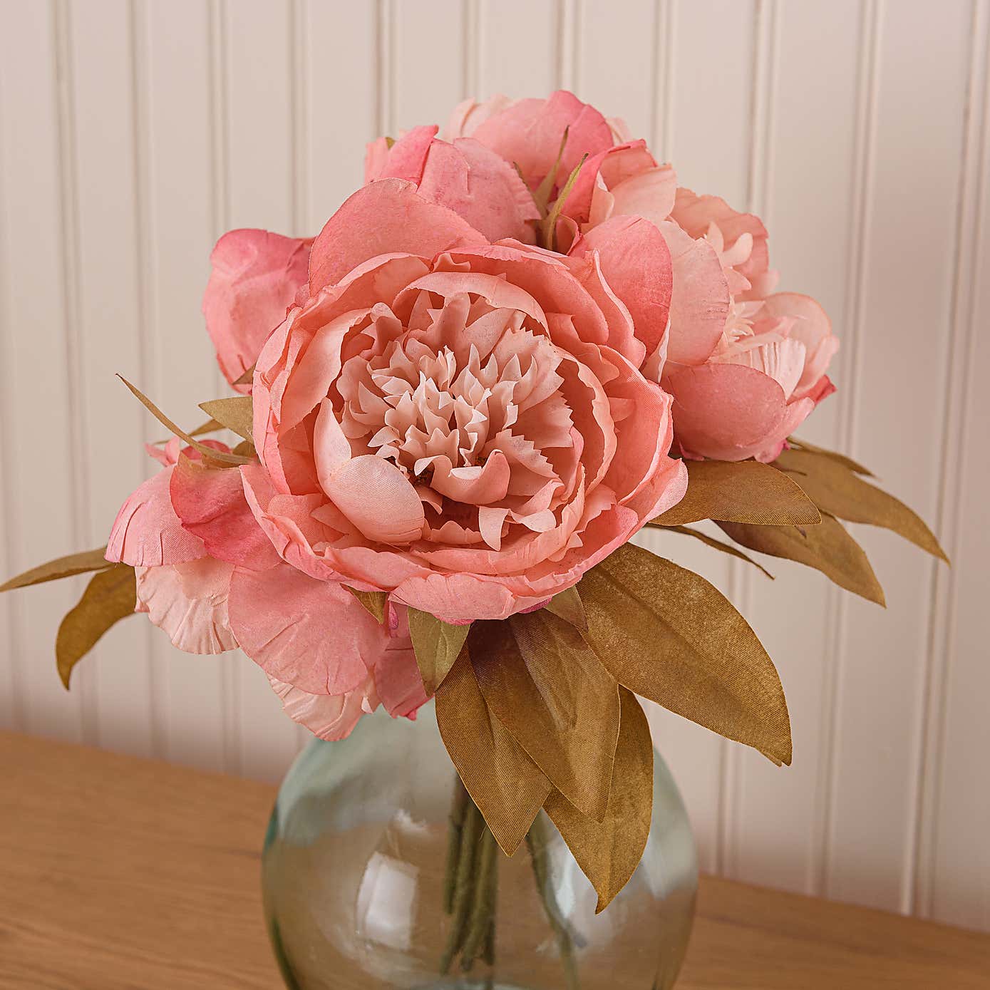 Artificial Dried Pink Peony Bouquet
