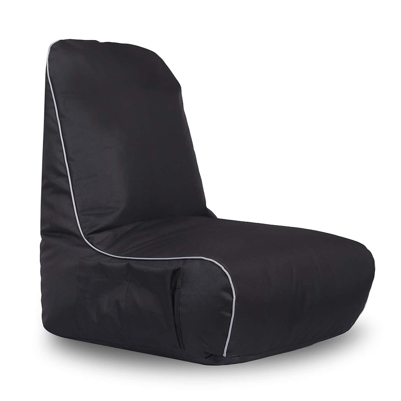 Kaikoo Black Gaming Chair & Foot Rest