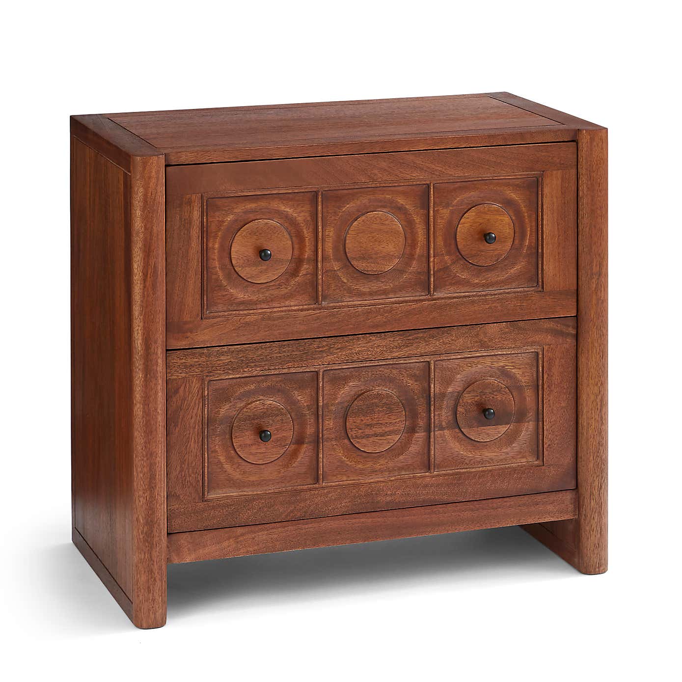Theodore 2 Drawer Wide Bedside Table