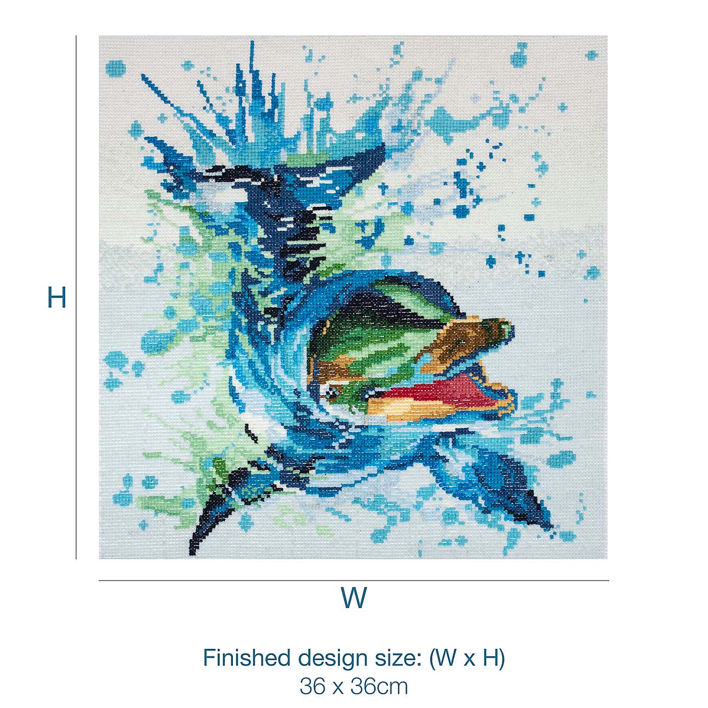 Cross Stitch Large Dolphin