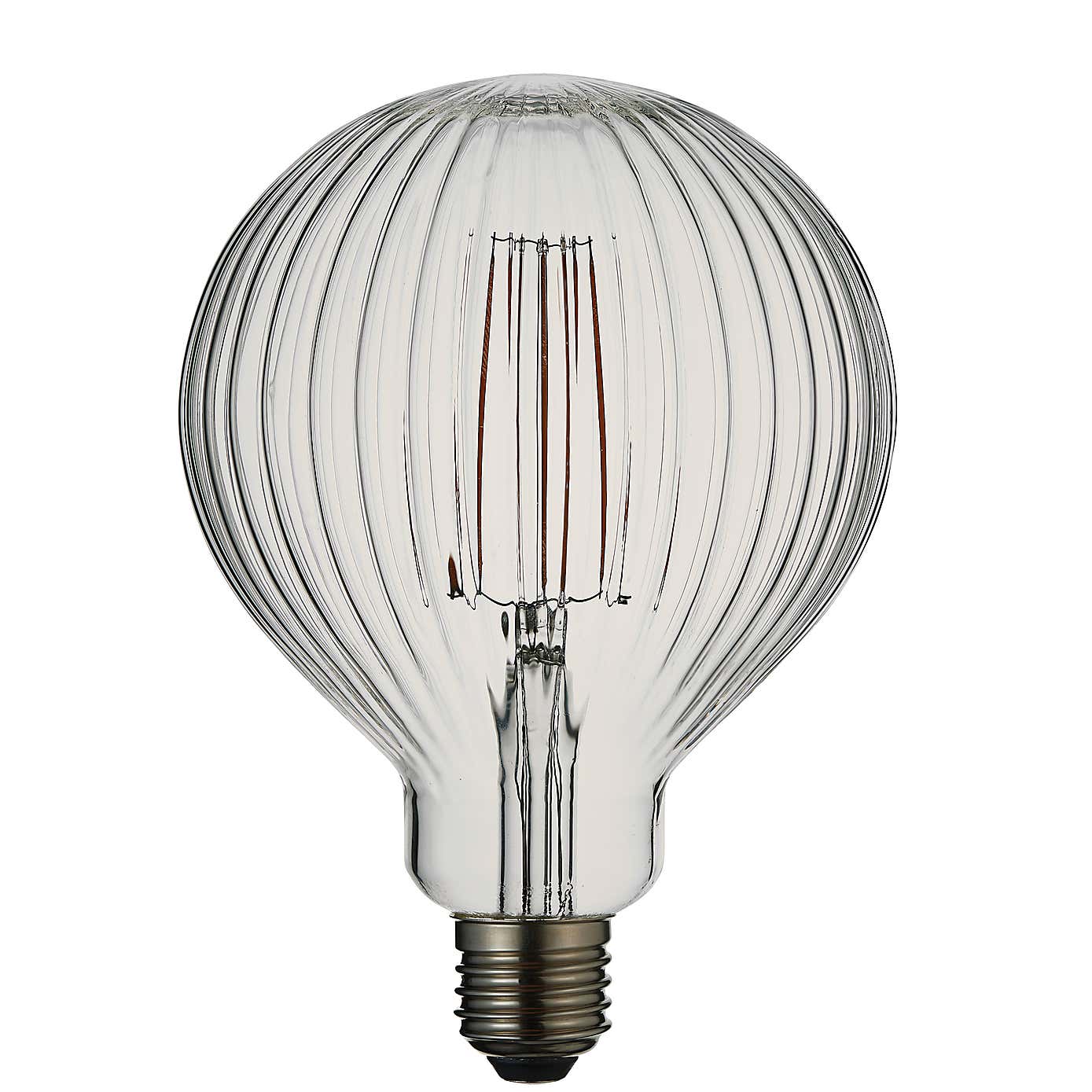 Endon 4 Watt ES LED Ribbed Globe Bulb