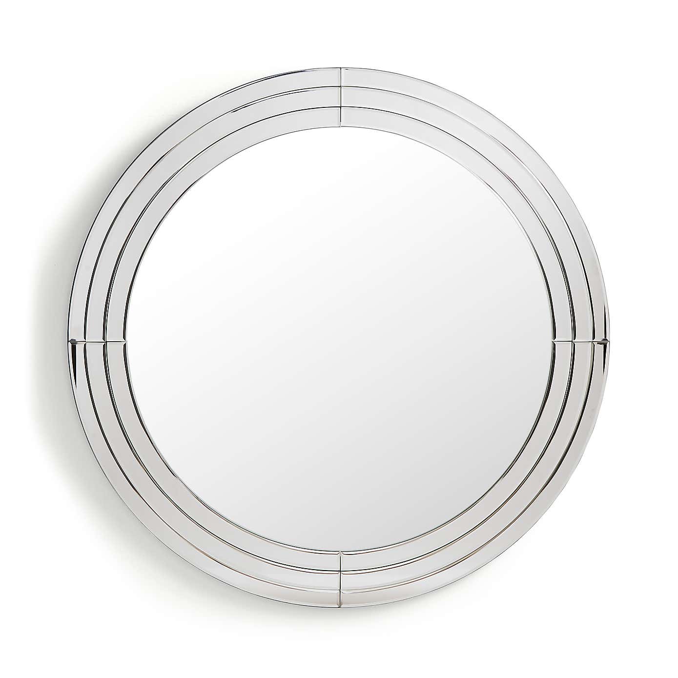 Triple Edge Round Wall Mirror