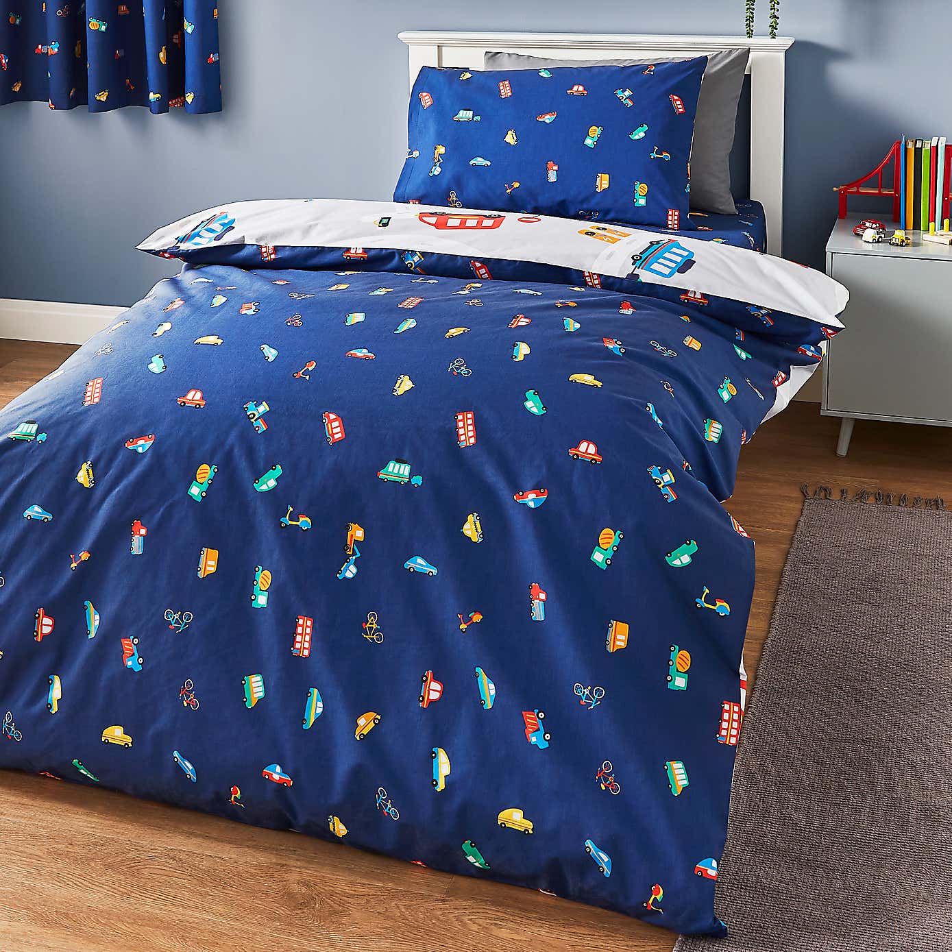 Transport Duvet Cover and Pillowcase Set