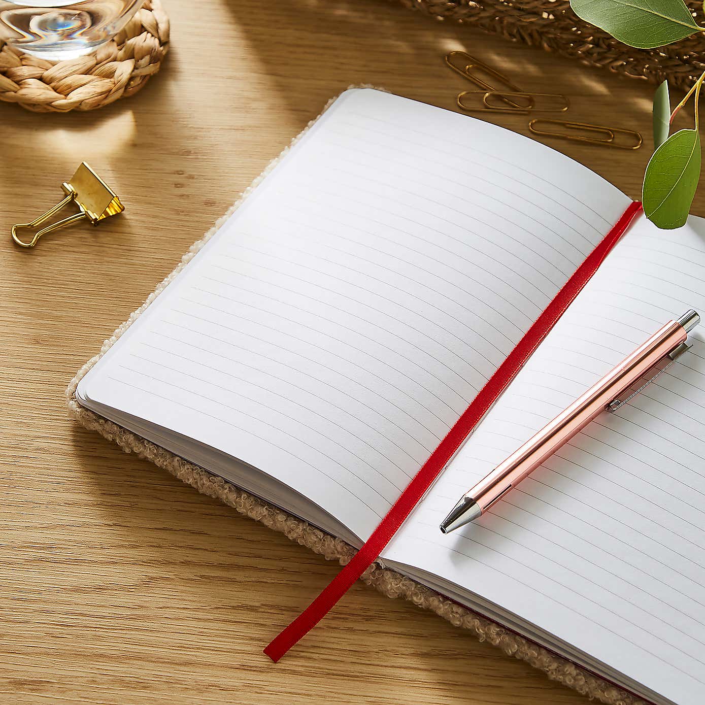 Waters & Noble Mushroom A5 Fluffy Notebook