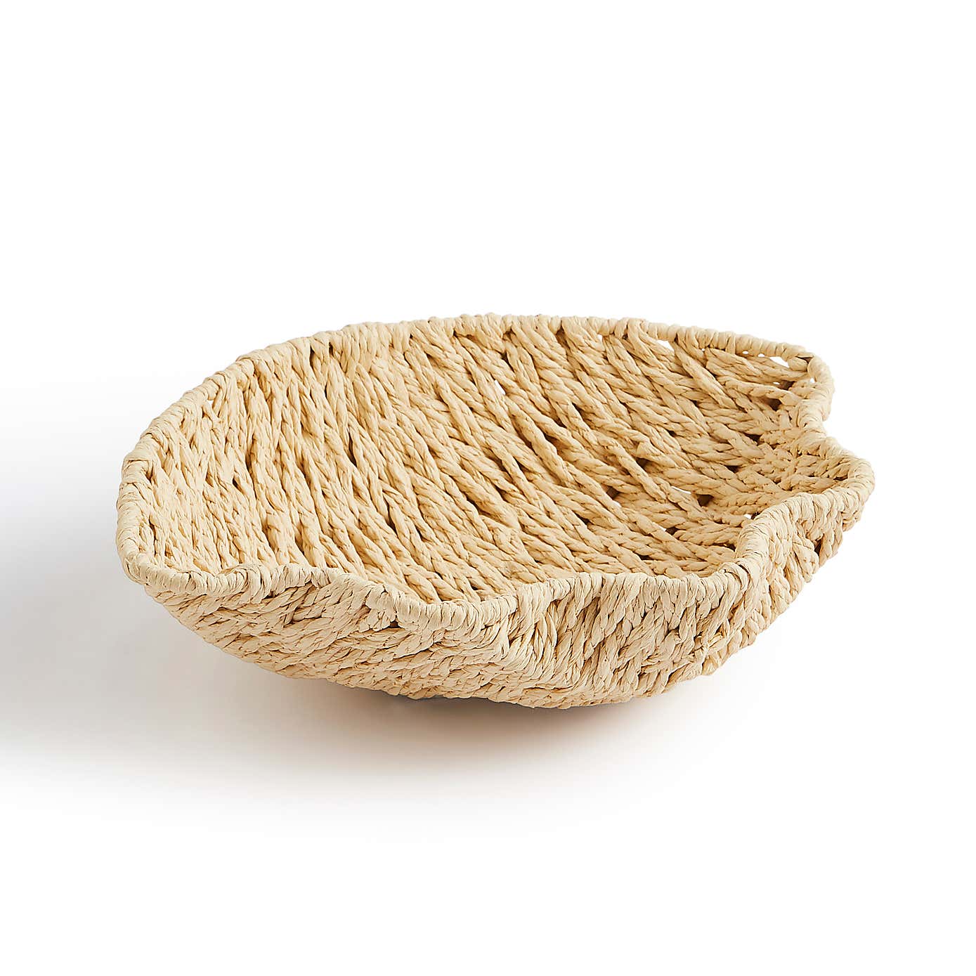 Wavy Shell Woven Storage Tray