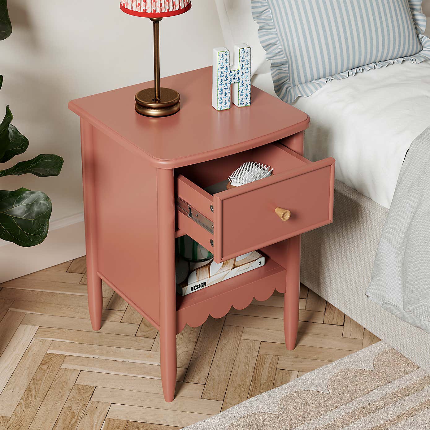 Remi 1 Drawer Bedside Table