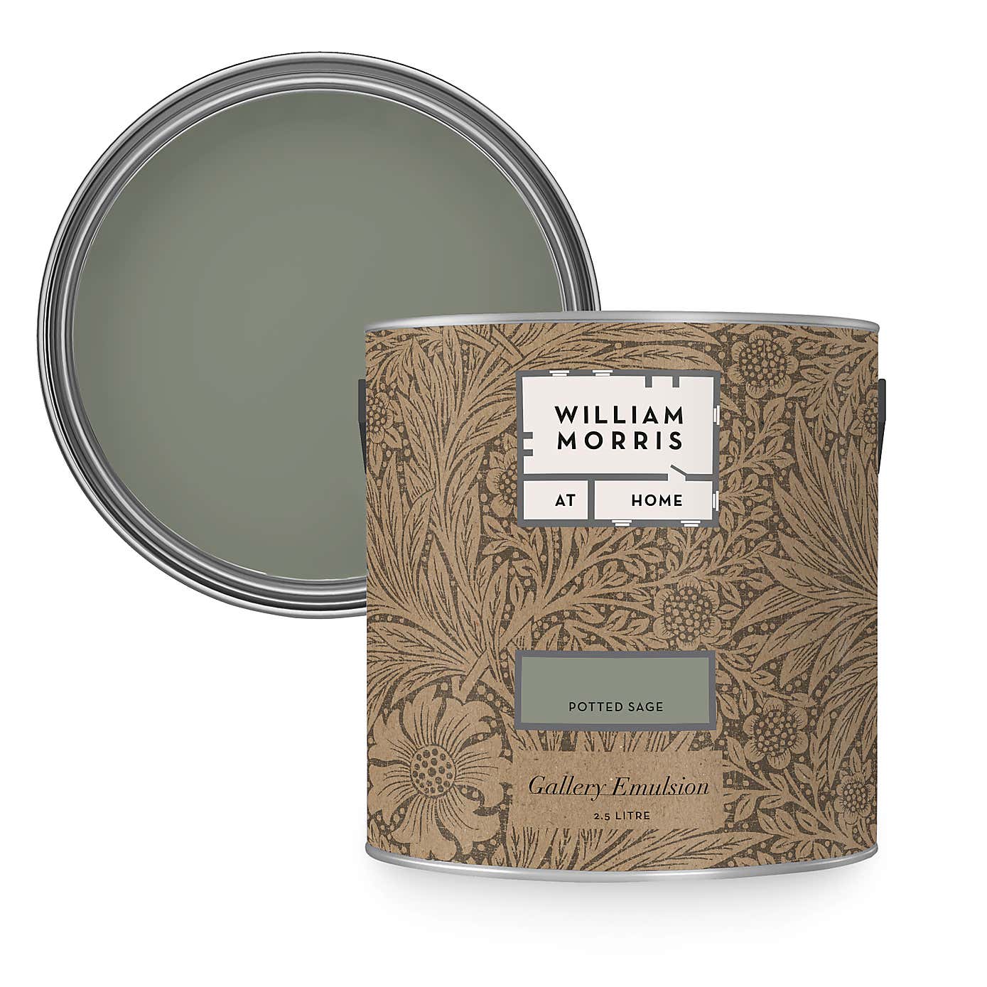William Morris At Home Potted Sage Gallery Emulsion Paint