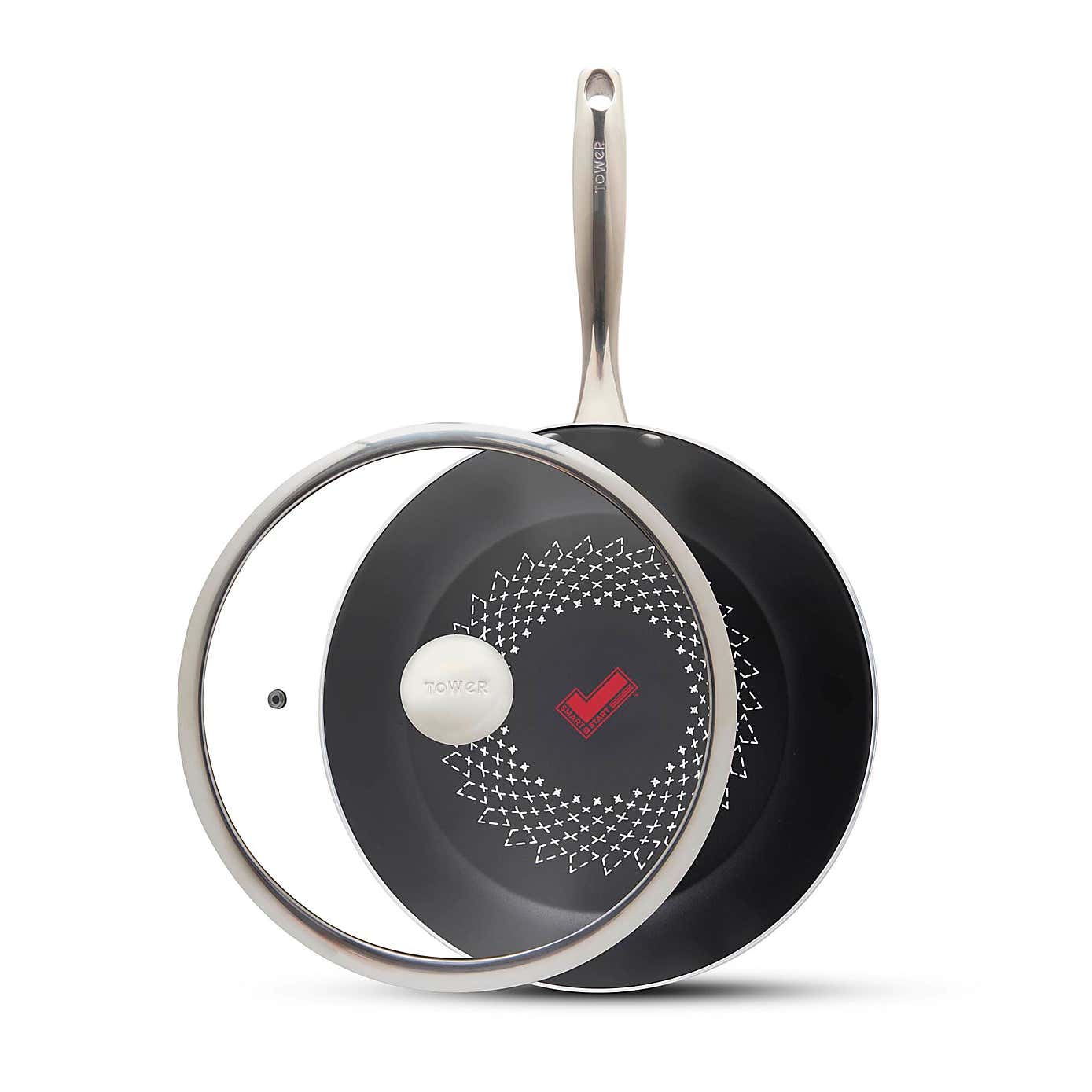 Tower Smart Start Non-Stick Ultra Forged Aluminium MultiPan, 28cm