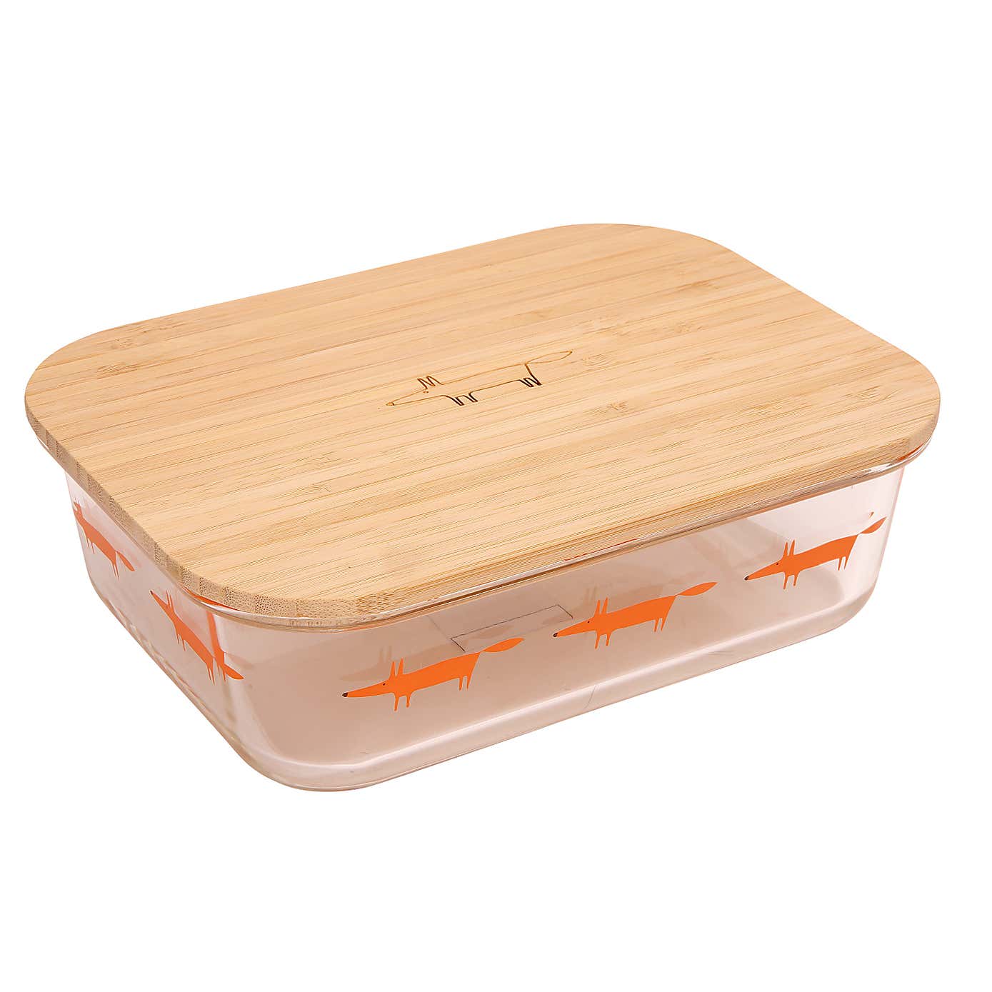 Scion Dexam Mr Fox Rectangular Glass Storage Dish