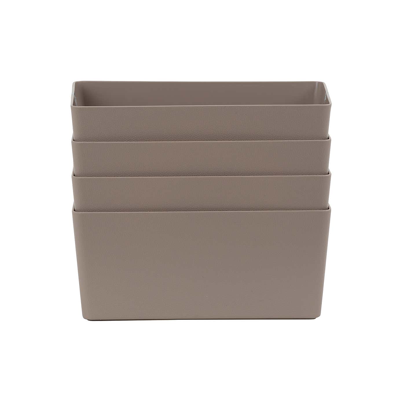 Wham Studio Set of 4 Plastic Storage Basket 4.02