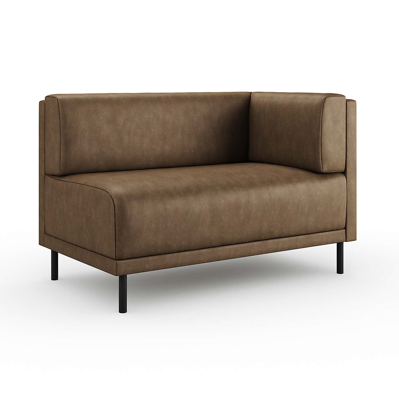 Mae Corner Dining Bench, Faux Leather