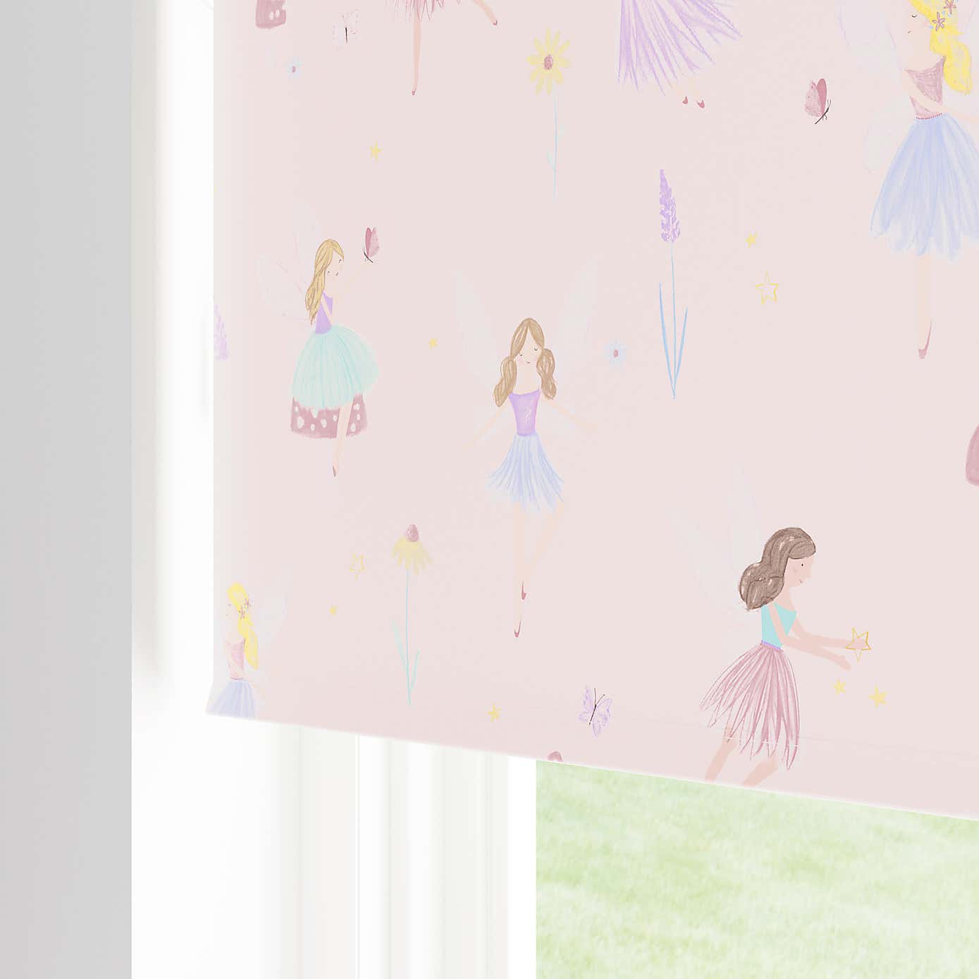 Meadow Fairies Twist Safe Blackout Roller Blind